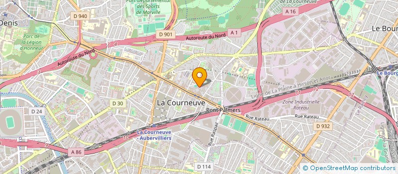 localisation de l'entreprise MONSIEUR ANTHONY REN à LA COURNEUVE
