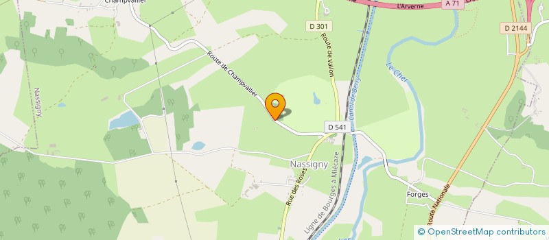 localisation de l'entreprise MONSIEUR ANTHONY RENAUDET  NASSIGNY