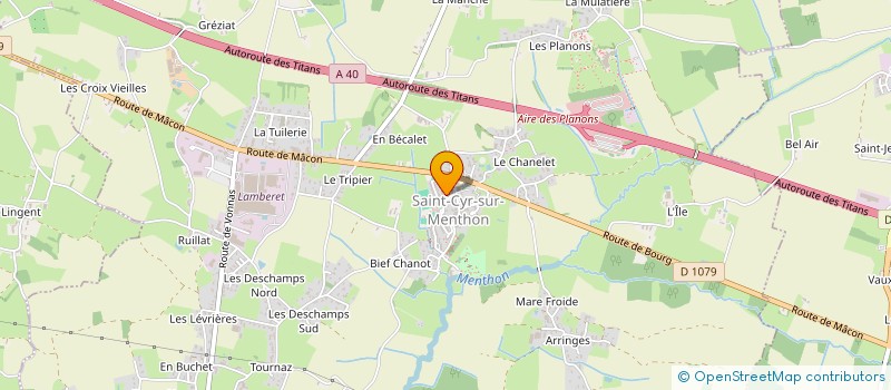 localisation de l'entreprise MONSIEUR ANTHONY RENOUD à SAINT-CYR-SUR-MENTHON