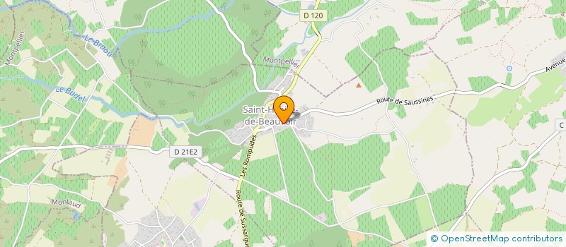 localisation de l'entreprise MONSIEUR ANTHONY RIBEIRO  SAINT-HILAIRE-DE-BEAUVOIR