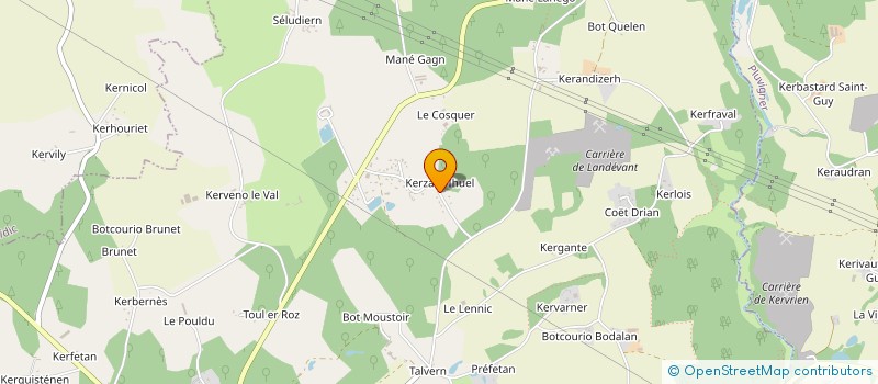 localisation de l'entreprise MONSIEUR ANTHONY RIBEIRO  LANDEVANT