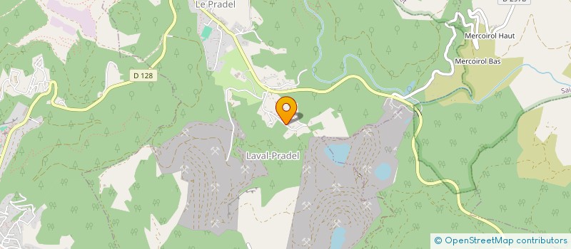 localisation de l'entreprise MONSIEUR ANTHONY RIGAT  LAVAL-PRADEL