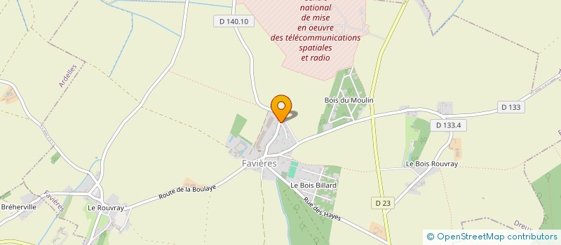 localisation de l'entreprise MONSIEUR ANTHONY RIGAUT à FAVIERES