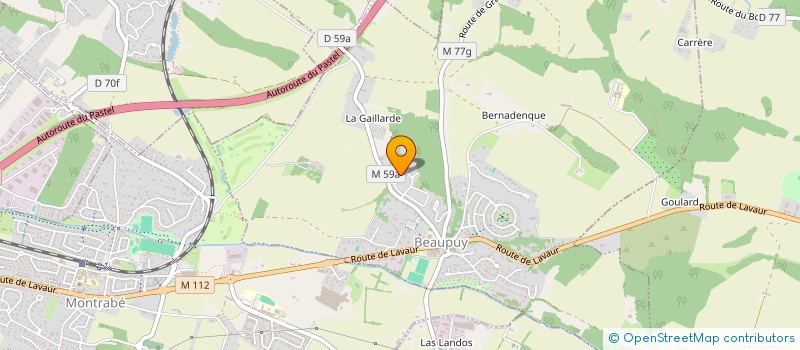 localisation de l'entreprise MONSIEUR ANTHONY RIGONI  BEAUPUY