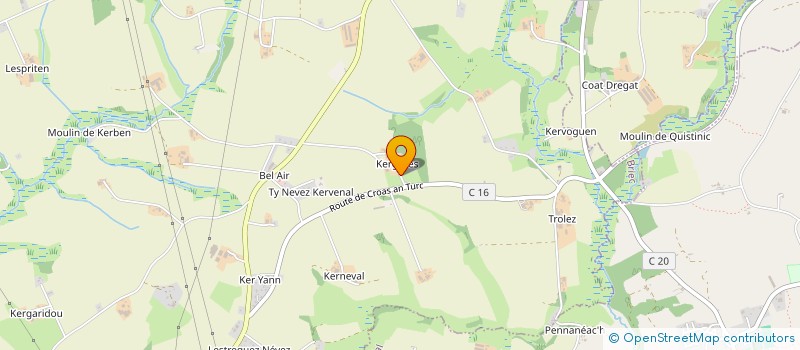 localisation de l'entreprise MONSIEUR ANTHONY RIOUAL  BRIEC