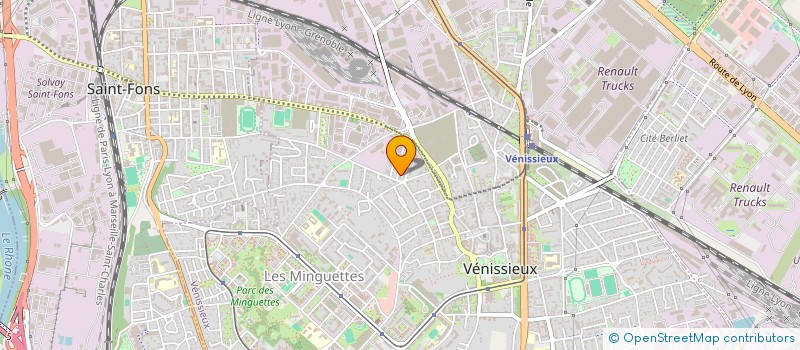 localisation de l'entreprise MONSIEUR ANTHONY RIOUT  VENISSIEUX