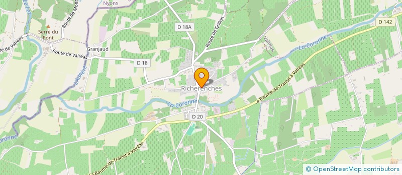 localisation de l'entreprise MONSIEUR ANTHONY RITZ  VALREAS