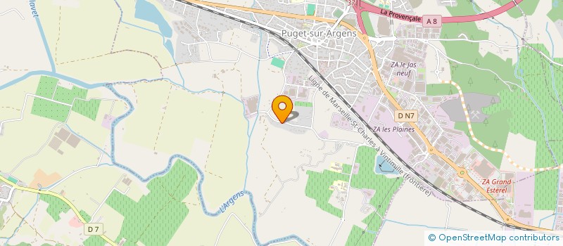 localisation de l'entreprise MONSIEUR ANTHONY RIVIERA à PUGET-SUR-ARGENS