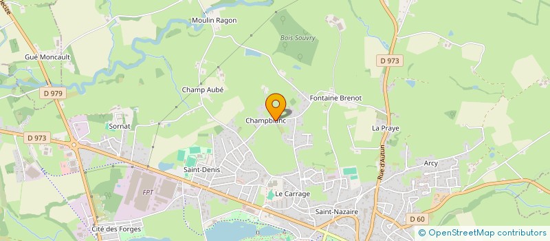 localisation de l'entreprise MONSIEUR ANTHONY ROBILLARD à CHALMOUX