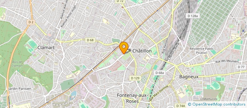 localisation de l'entreprise MONSIEUR ANTHONY ROBINET  CHATILLON