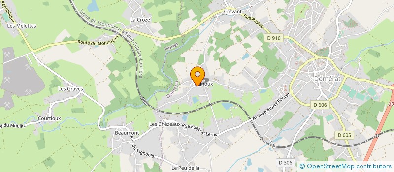 localisation de l'entreprise MONSIEUR ANTHONY ROCHA à DOMERAT