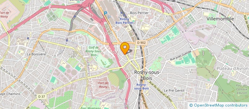 localisation de l'entreprise MONSIEUR ANTHONY ROGER PETIT à ROSNY-SOUS-BOIS