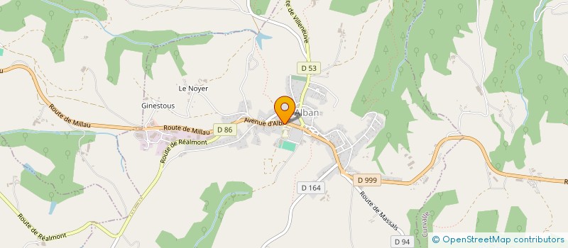 localisation de l'entreprise MONSIEUR ANTHONY ROLLAND  ALBAN