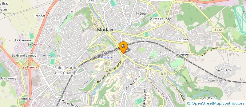 localisation de l'entreprise MONSIEUR ANTHONY ROLLAND  MORLAIX