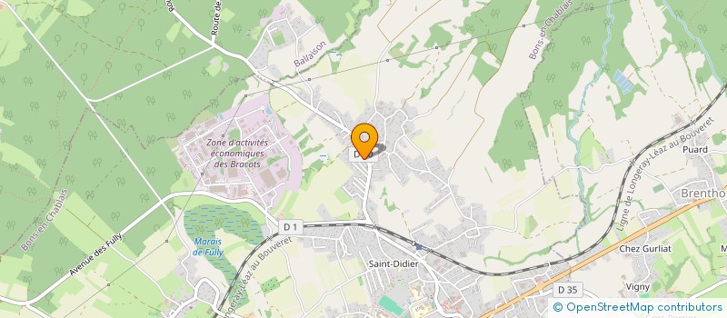 localisation de l'entreprise MONSIEUR ANTHONY ROMAN  BONS-EN-CHABLAIS