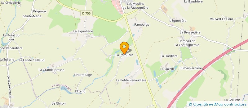 localisation de l'entreprise MONSIEUR ANTHONY RONDARD  LA GAUBRETIERE