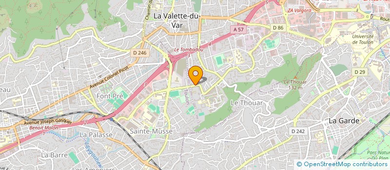 localisation de l'entreprise MONSIEUR ANTHONY ROS à LA VALETTE-DU-VAR