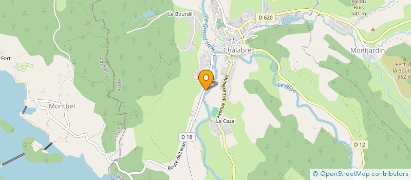 localisation de l'entreprise MONSIEUR ANTHONY ROSICH  CHALABRE