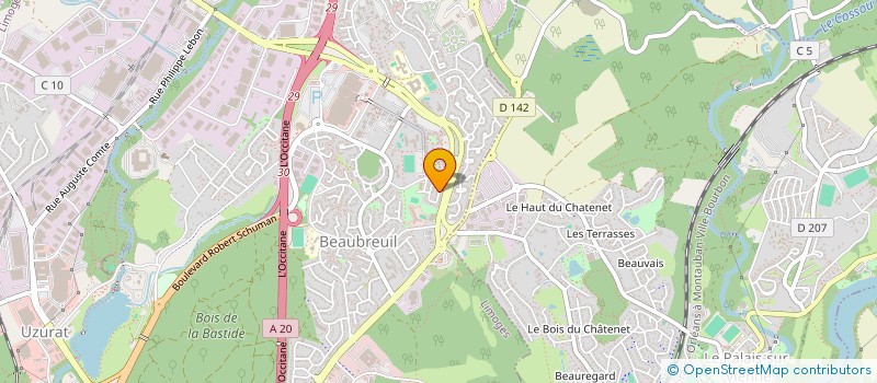 localisation de l'entreprise MONSIEUR ANTHONY ROUGIER  LIMOGES