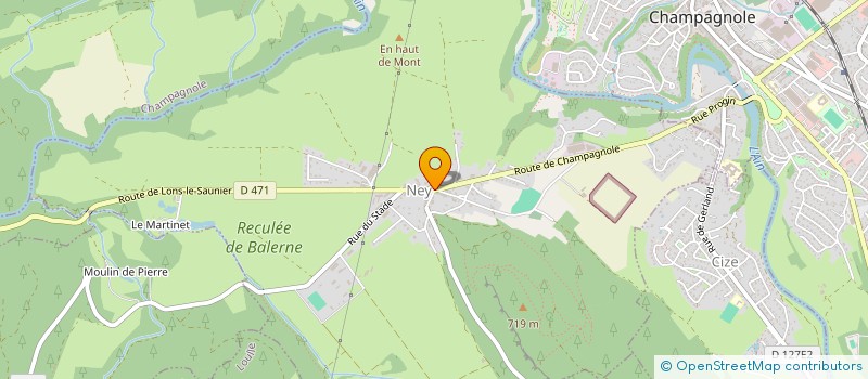 localisation de l'entreprise MONSIEUR ANTHONY ROUILLIER  MOUTOUX