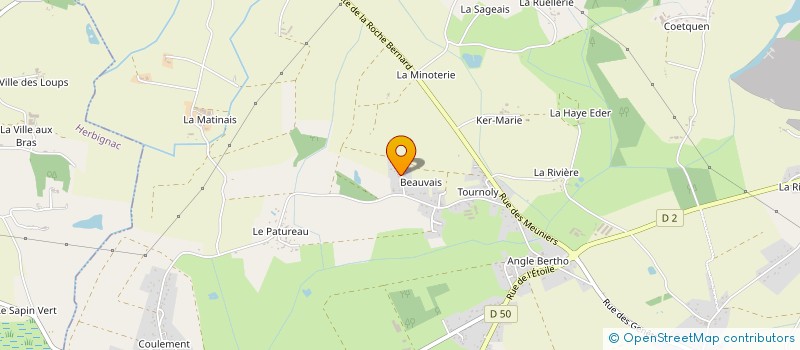 localisation de l'entreprise MONSIEUR ANTHONY ROULIER  MISSILLAC