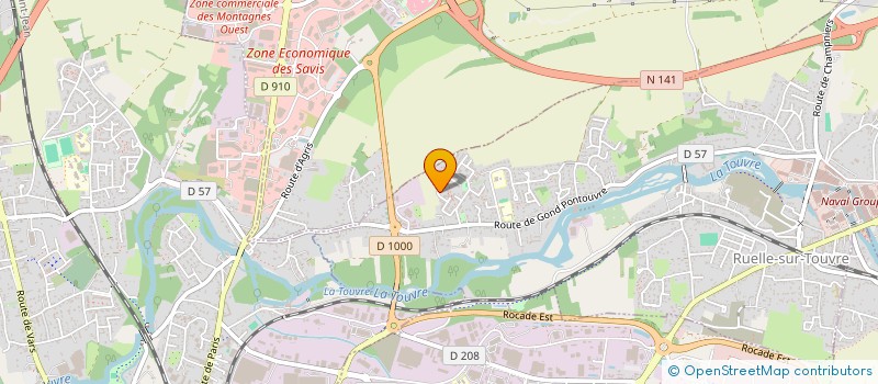 localisation de l'entreprise MONSIEUR ANTHONY ROUMAGNE  RUELLE-SUR-TOUVRE