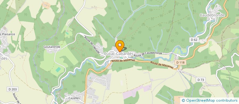 localisation de l'entreprise MONSIEUR ANTHONY ROUQUIER  CUXAC-CABARDES