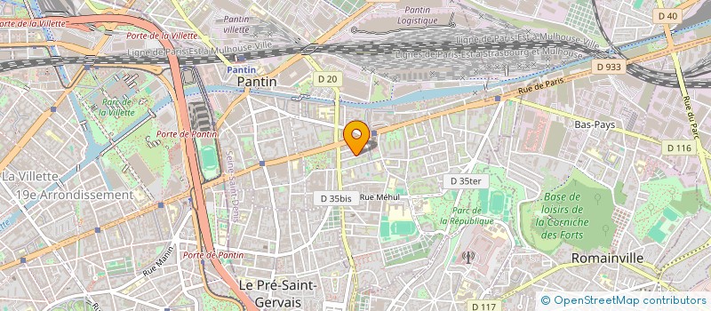 localisation de l'entreprise MONSIEUR ANTHONY ROUSCILLES  PANTIN