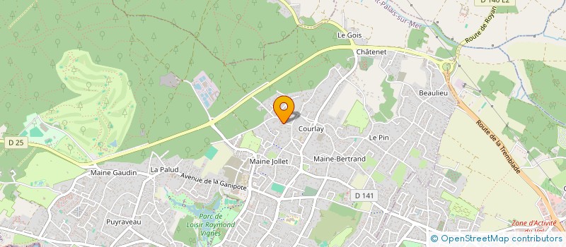 localisation de l'entreprise MONSIEUR ANTHONY ROUSSEAU  SAINT-PALAIS-SUR-MER