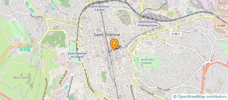 localisation de l'entreprise MONSIEUR ANTHONY ROUX à SAINT-ETIENNE