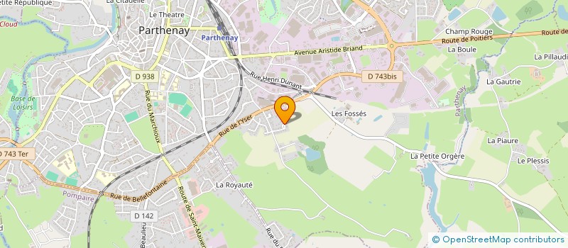 localisation de l'entreprise MONSIEUR ANTHONY ROY  PARTHENAY