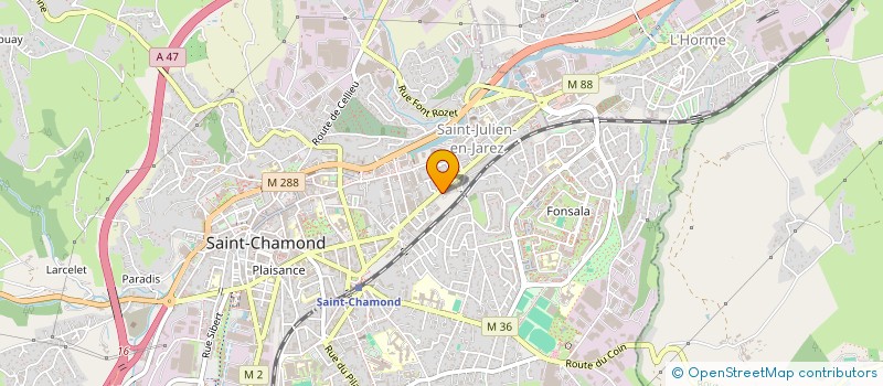 localisation de l'entreprise MONSIEUR ANTHONY ROZIER à SAINT-CHAMOND