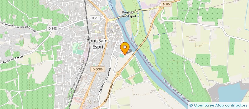 localisation de l'entreprise MONSIEUR ANTHONY RUBI  PONT-SAINT-ESPRIT