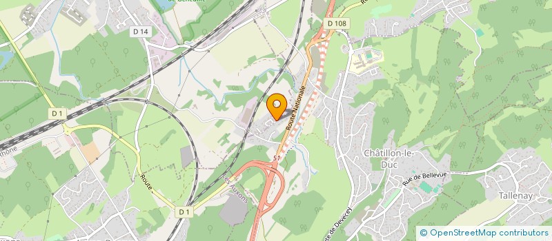 localisation de l'entreprise MONSIEUR ANTHONY RUFFINONI  GENEUILLE