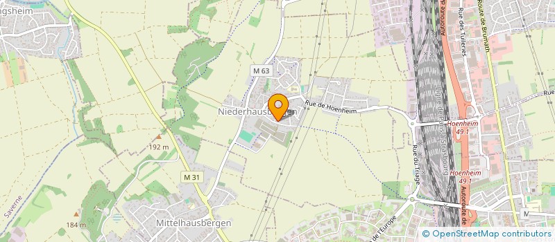 localisation de l'entreprise MONSIEUR ANTHONY RUGINIS  NIEDERHAUSBERGEN