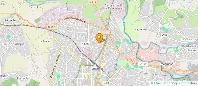 localisation de l'entreprise MONSIEUR ANTHONY RUIZ HIDALGO  AUSSILLON