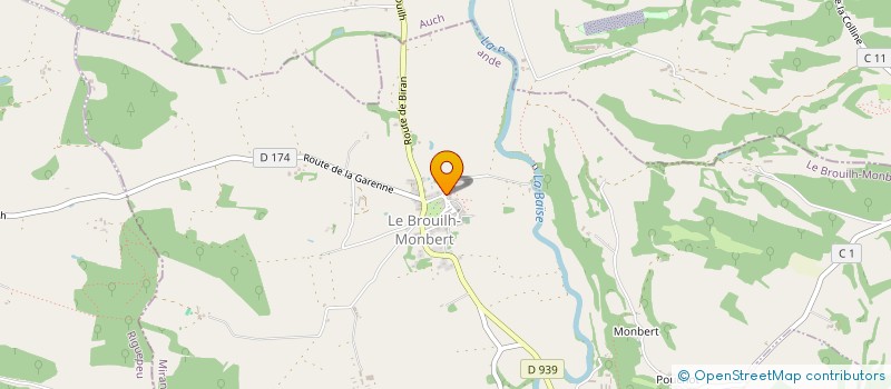 localisation de l'entreprise MONSIEUR ANTHONY SABATHIER  LE BROUILH-MONBERT