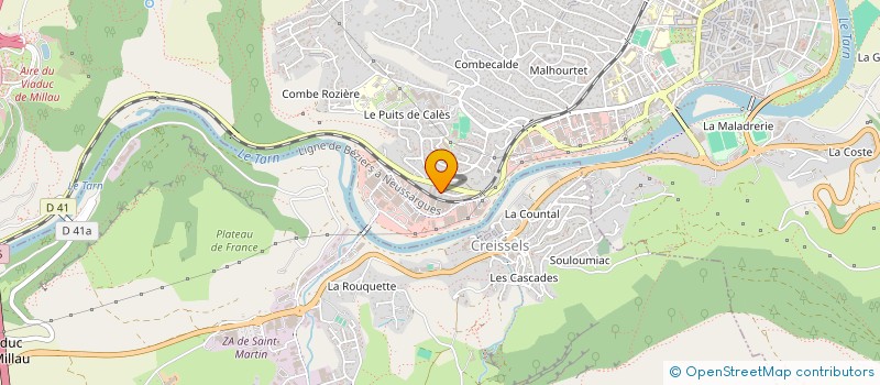 localisation de l'entreprise MONSIEUR ANTHONY SADOWSKI  MILLAU