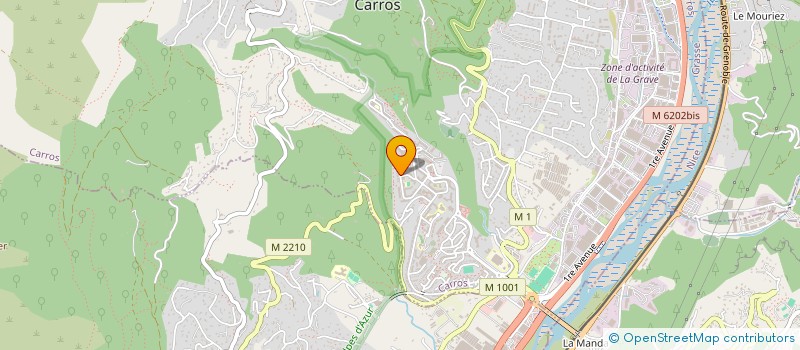 localisation de l'entreprise MONSIEUR ANTHONY SAEZ  CHATEAUNEUF-GRASSE