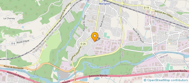 localisation de l'entreprise MONSIEUR ANTHONY SAGEOT  MARIGNIER