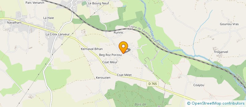 localisation de l'entreprise MONSIEUR ANTHONY SAINT-LEGER  ROSPORDEN