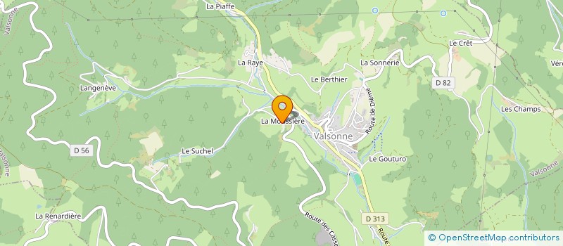 localisation de l'entreprise MONSIEUR ANTHONY SAINT VIGNES  VALSONNE