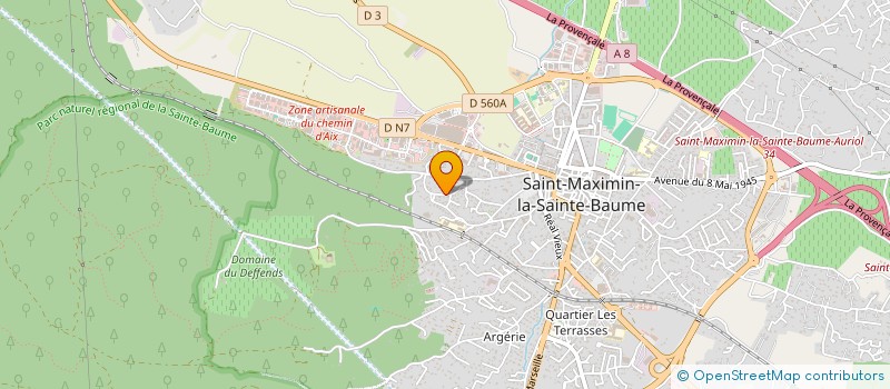 localisation de l'entreprise MONSIEUR ANTHONY SALEIL à SAINT-MAXIMIN-LA-SAINTE-BAUME