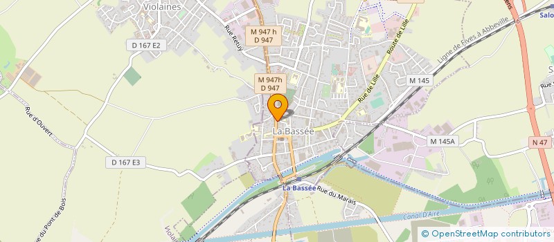 localisation de l'entreprise MONSIEUR ANTHONY SALGADO  LA BASSEE