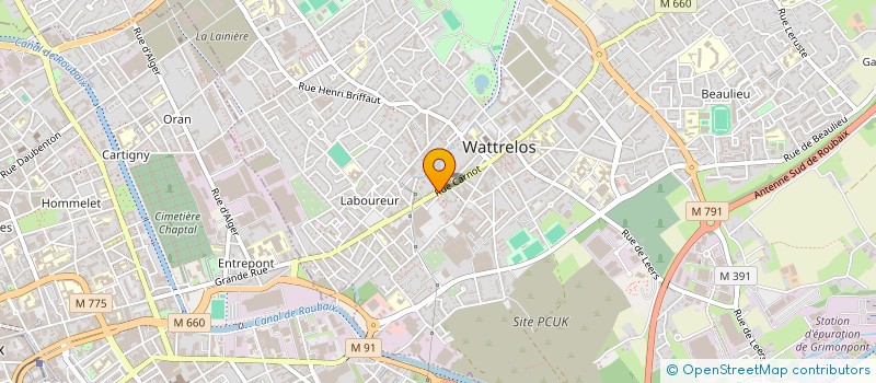 localisation de l'entreprise MONSIEUR ANTHONY SALGUERO  WATTRELOS