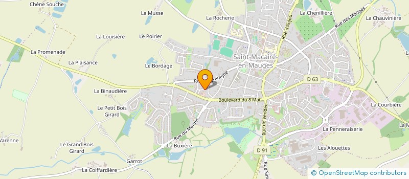 localisation de l'entreprise MONSIEUR ANTHONY SAMSON à SEVREMOINE