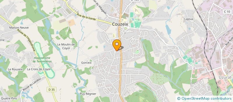localisation de l'entreprise MONSIEUR ANTHONY SANCHEZ à COUZEIX