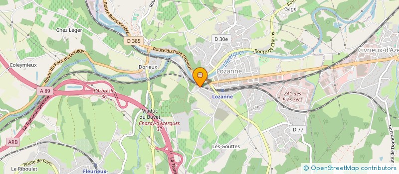 localisation de l'entreprise MONSIEUR ANTHONY SANDRIN  LOZANNE