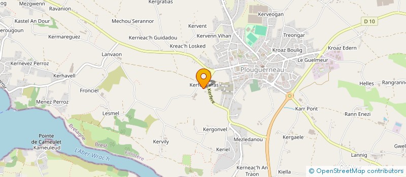 localisation de l'entreprise MONSIEUR ANTHONY SANNIER  PLOUGUERNEAU