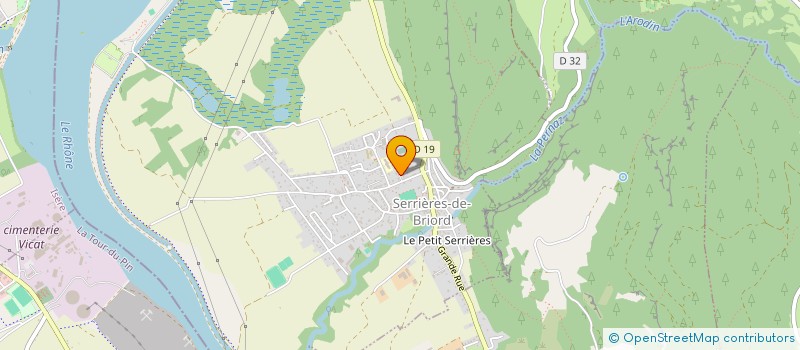 localisation de l'entreprise MONSIEUR ANTHONY SAPIN  SERRIERES-DE-BRIORD